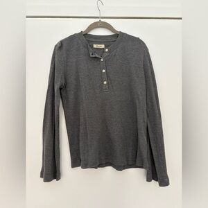 Madewell Ribbed Henley - S